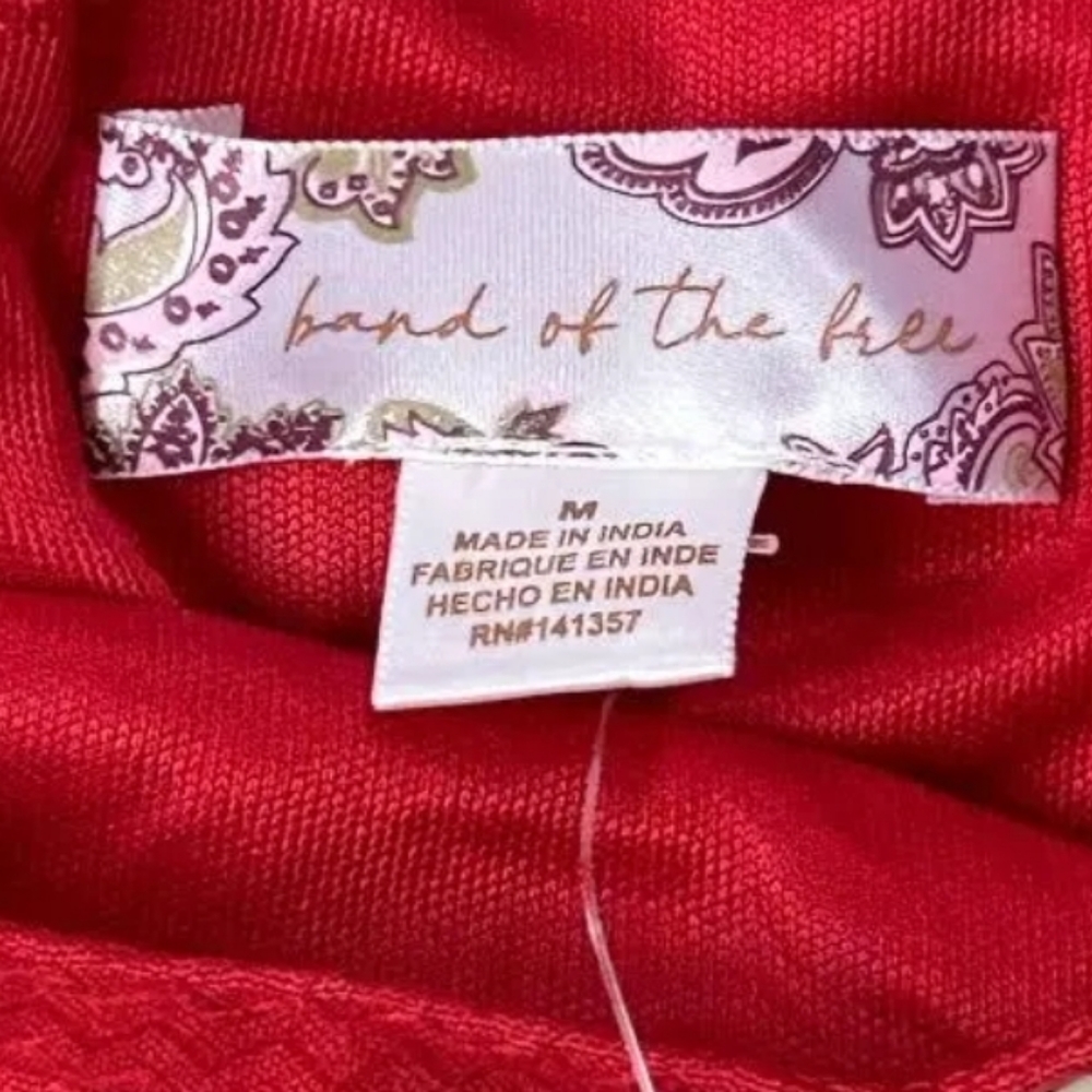 Band of the Free Josette Aurora Red Puff Sleeve Dress - Picture 7 of 7